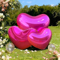23.6in Inflatable Mirror Ball,PVC Hanging Shiny Inflatable Heart Ball Decoration for Valentine's Day Engagement Wedding Anniversary Romantic Party Yard (1 Piece,Without Air Pump) by NINGHAOVOV