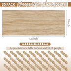 30 Pack Beige Table Runner 10Ft Cheesecloth Table Runner Boho Gauze Table Runners Romantic Long Sheer Fabric Cheese Cloth Table Runners for Wedding Party Bridal Shower - Image 2