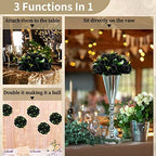 NUPTIO Black Roses Artificial Flowers Pcs of 10 Fake Flower Bouquet Black Hydrangea Flowers Artificial, 15 Heads Fake Roses with Base, Real Looking Black Artificial Flowers (Black) - Image 5