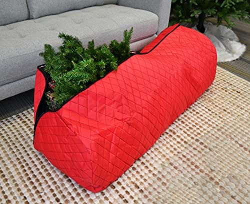 Simple Living Solution's Premium 9ft Quilted Rolling Christmas Tree Storage Bag for Artificial XMas Trees. Also Great for Storing Holiday Inflatables and Camping Supplies - Image 2