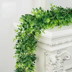 DDHS 2Pcs Artificial Boxwood Garland, 6FT Fake Plant for UV Outdoor by DDHS