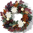 24 Inch Fall Wreath for Front Door, Autumn Wreath for Door Decoration - Image 7