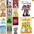 Seasonal Garden Flags Set of 12, Double Sided 28 x 40 Inch Yard Flags by CDLong