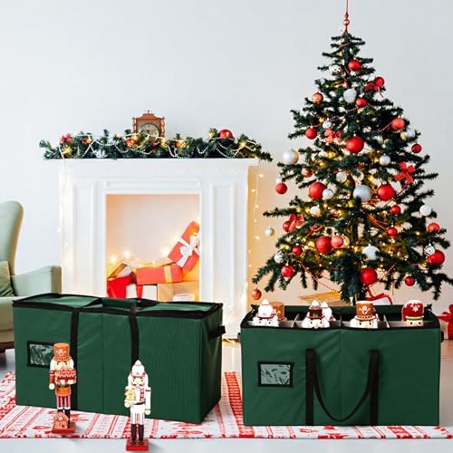 Soaoo 3 Pcs Christmas Nutcracker Storage Boxes,Green - Image 7