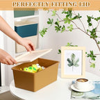Menkxi 4 Pcs Storage Bins with Lids, Mixed Color, Small - Image 3