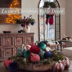 Gemscream 12 Pcs Classic Tartan Assorted Christmas Ornament Balls 3.15 Inch - Image 5