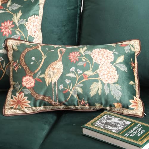 ISAENNE Designer French Velvet Throw Pillow Cover,Set of 2,20"x12"-Mitchell - Image 2