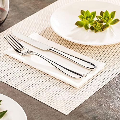Restaurantware White Pearl Vinyl Woven Placemat, 6 Pack - Image 3
