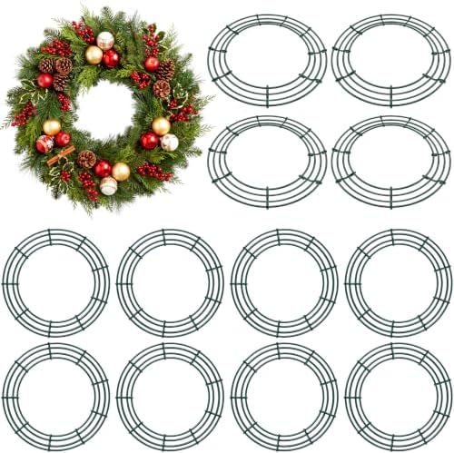 Thealyn 12 Pack 20" Metal Wreath Frame, Wire Wreath Rings for DIY Decor by ThealynGardens