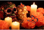 Artificial Marigold Flower Heads,Marigold Heads Bulk and 48 Monarch Butterfly for Dia De Los Muertos Diwali Decorations for Home Wreath Garland DIY Day of The Dead Altar Decor Orange (200) - Image 5