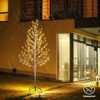 LIGHTSHARE 5FT 200L Lighted Star Light,Warm White Lighted Tree Decoration Light,Home/Festival/Party/Christmas,Indoor and Outdoor Use - Image 3