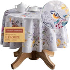 Maison d' Hermine Table Cloth Round Table Reusable 100% Cotton 63" Diameter by MaisondHermine
