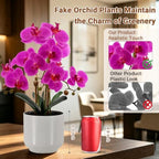 Fake Orchid-19”tall Artificial Indoor Potted Plant for Home Decor-Purple - Image 5
