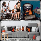 GlikCeil Set of 16 Halloween Pillow Covers 18 x 18 Inch Holiday Throw Pillow Covers Christmas Winter Fall Seasonal Pillowcases Decorative Cushion Pillowcases for Farmhouse Home Couch Sofa Decor - Image 6