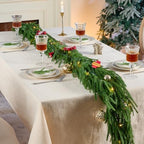 TQRR 2Pcs 9FT Norfolk Pine Garlands, Realistic Greenery Christmas Garland - Image 4