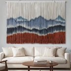 Tiamon Boho Wall Decor - 59''W x 35.4'' L Macrame Wall Hanging Dip-Dye Large Tapestry Art for Home Bathroom Farmhouse Bedroom Living Room Office Natural Modern Rustic Decoration - Image 4