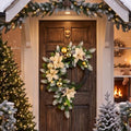 22'' Christmas Wreath for Front Door Large Door Wreath, Luxurious by Wavyknot