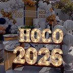 Honoson 8 Pcs Homecoming Party Decor Volleyball Hoco 2026 Light up Sign - Image 5