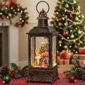 Christmas Nutcracker Snow Globe Lantern - Vintage LED Swirling Glitter Water Lamp with Clara & Soldier, Plays The Nutcracker Suite Music, 6-Hour Auto Timer - Holiday Tabletop Decor & Gift by MXwcy