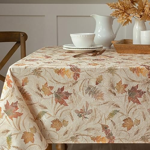 Benson Mills Natures Leaves Autumn Tablecloth (60" x 84" Rectangular) by BensonMills