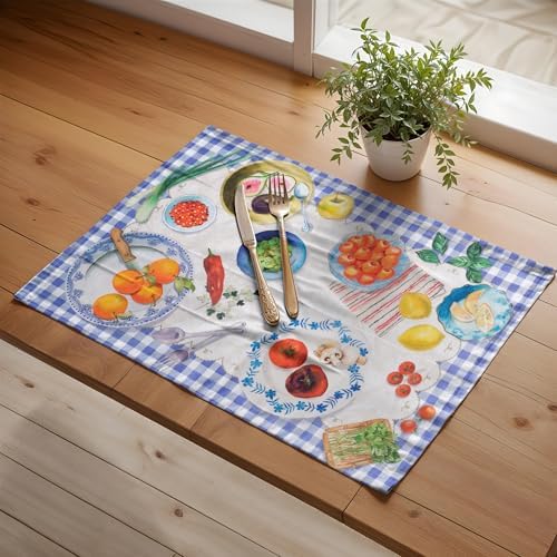 Maison d' Hermine Placemats Set of 4 Reusable 100% Cotton (13"x19") - Image 6