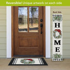 Briarwood Lane Fall Double Sided Reversible Pine Porch Leaner 47x9.5 Pumpkins Wreath For Fall Porch Leaner - Image 5