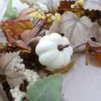MIZII Fall Decor Artificial Maples Leaf Pumpkin Garland 6FT Autumn Maple Vines Garland Thanksgiving Halloween Harvest Decorations for Home Porch Mantle Fireplace Farmhouse Outdoor Indoor (6FT,Fall) - Image 3