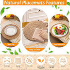 4 Sets Dining Table Decoration Boho Placemat, White, 12x72 - Image 5