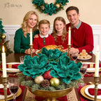 8PCS Large Christmas Magnolia Flowers for Christmas Tree Wreath - Image 5