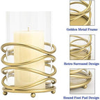 Hurricane Glass Pillar Candle Holder - Image 3