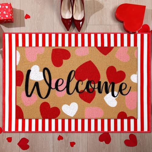 Tinideya 2 23.6 X 35.4 Inches Valentine Heart Red White - Image 6