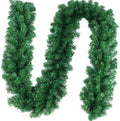 Outroad 9 ft Christmas Garland - Soft Greenery Twist Wreath Artificial Ivy Non-Lit Green Garland, for Holiday Season Outdoor Indoor Party Decorations,15 Pack by OUTROAD