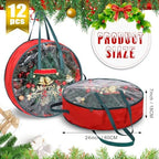 Shappy 20 Pcs Wreath Storage Bag Container with Clear Window,24inch - Image 2