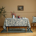 ISAENNE Designer Vintage Rectangular Elegant Tablecloth,110"x63" - Image 2