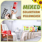 Mindsoft 14 Pcs Seasonal Holiday Pillow Cover 12 x 20 Inch Spring Patriotic Summer Lumbar Throw Pillow Covers Holiday Decorative Rectangle Throw Pillowcase for Home Office Sofa Decoration - Image 6