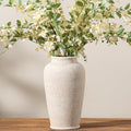 Ceramic Flower Vase, Large Flower Vase Tall Rustic Farmhouse Decorative Vase Floral Pottery Vases for Home Decor Table Living Room Entryway Mantel Bedroom Bathroom Kitchen - 11" W by ooit