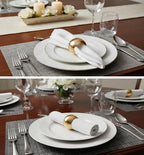 Hand Hammered Table Napkin Rings, Gold Tone, Set of 8 - Image 3