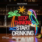 Zhengmy Bar Neon Sign, USB Powered LED Wall Light for Home Bar Decor - Image 2