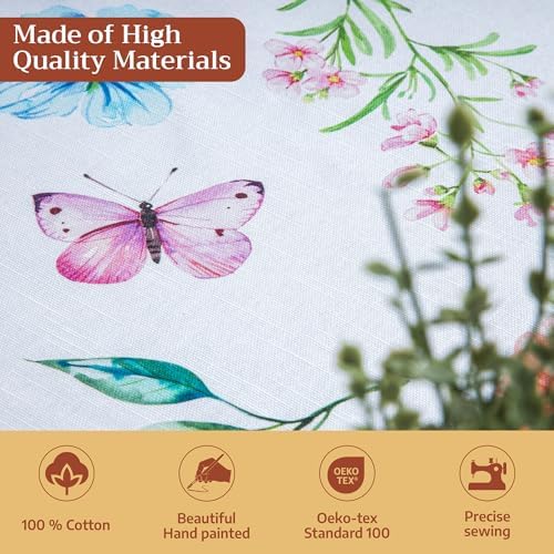 Maison d' Hermine Table Cloth Rectangle Table Reusable 100% Cotton 70"x108" - Image 3