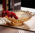 Extra Large Glass Fruit Bowl or Decorative Bowl, Center Bowl，Used for Kitchen Counter or Living Room Central Table Decoration (Amber) - Image 6