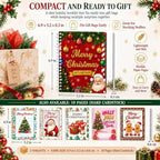 Christmas Gift Card Book for Adults, Spiral Bound Merry Cash Greeting Card - Image 6