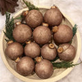 Yunlly 18 Pcs Neutral Christmas Ball Ornaments Textured Xmas Tree Decor Set by Yunlly