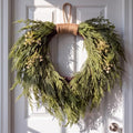 Suncalla Christmas Norfolk Pine Wreath 16" for Front Door Christmas Wreath by Unknown