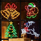TRWYMZ Christmas Decorations - 16" Christmas Window Silhouette Lights by TRWYMZ
