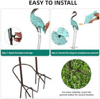 48" Blue Heron Statues Outdoor, Extra-Large Sandhill Crane Decor - Image 4