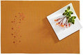 Restaurantware Orange Autumn Vinyl Woven Placemat, 16 x 12 in, 6 Pack by Restaurantware