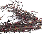 Fall Thanksgiving Pip Berry Garland – 54" Rustic Burgundy, Black & Brown - Image 4