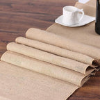Tosnail 12 Pack 12" x 71" Burlap Table Runners, Rustic Jute Fabric Roll, Vintage Wedding Decorations, Brown Party Runner, Dinner Table Mats Placemats for Home Decor, Outdoor Wedding, Party, Events - Image 5