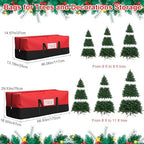 Christmas Tree Storage Bag, Fits Up 10 Ft Tall Artificial Trees, Heavy-Duty 600D Oxford Tree Bag with Reinforced Handles Zipper Clear Pocket, Storage Bags for Moving Items, Clothing, Outdoor, Bedding - Image 2