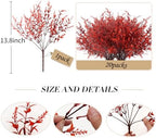 RECUTMS Fake Fall Outdoor Flowers Artificial Lavender Plants,Autumn Decor - Image 2
